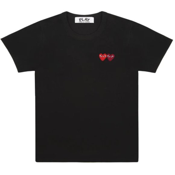 Comme des garcons Tops - COMME des GARCONS Play T-Shirt With Double Heart